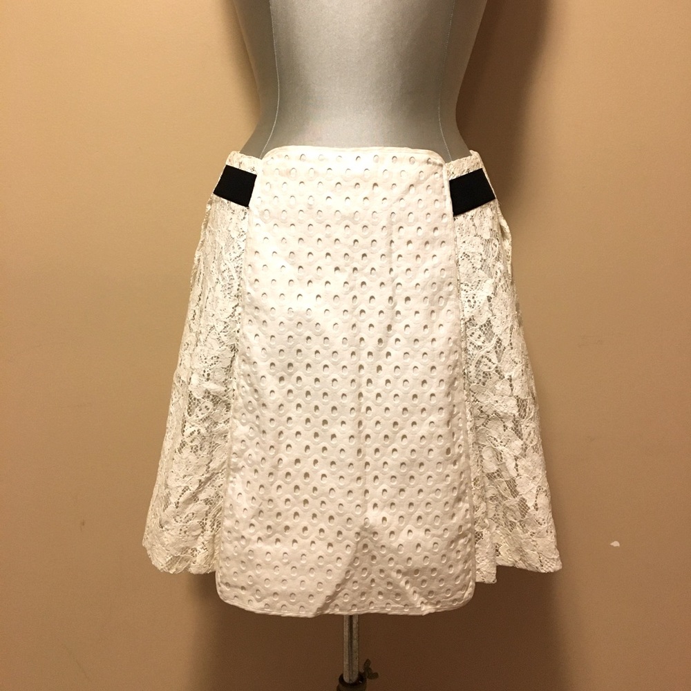 MSGM Women’s lace Skirt White Size 4